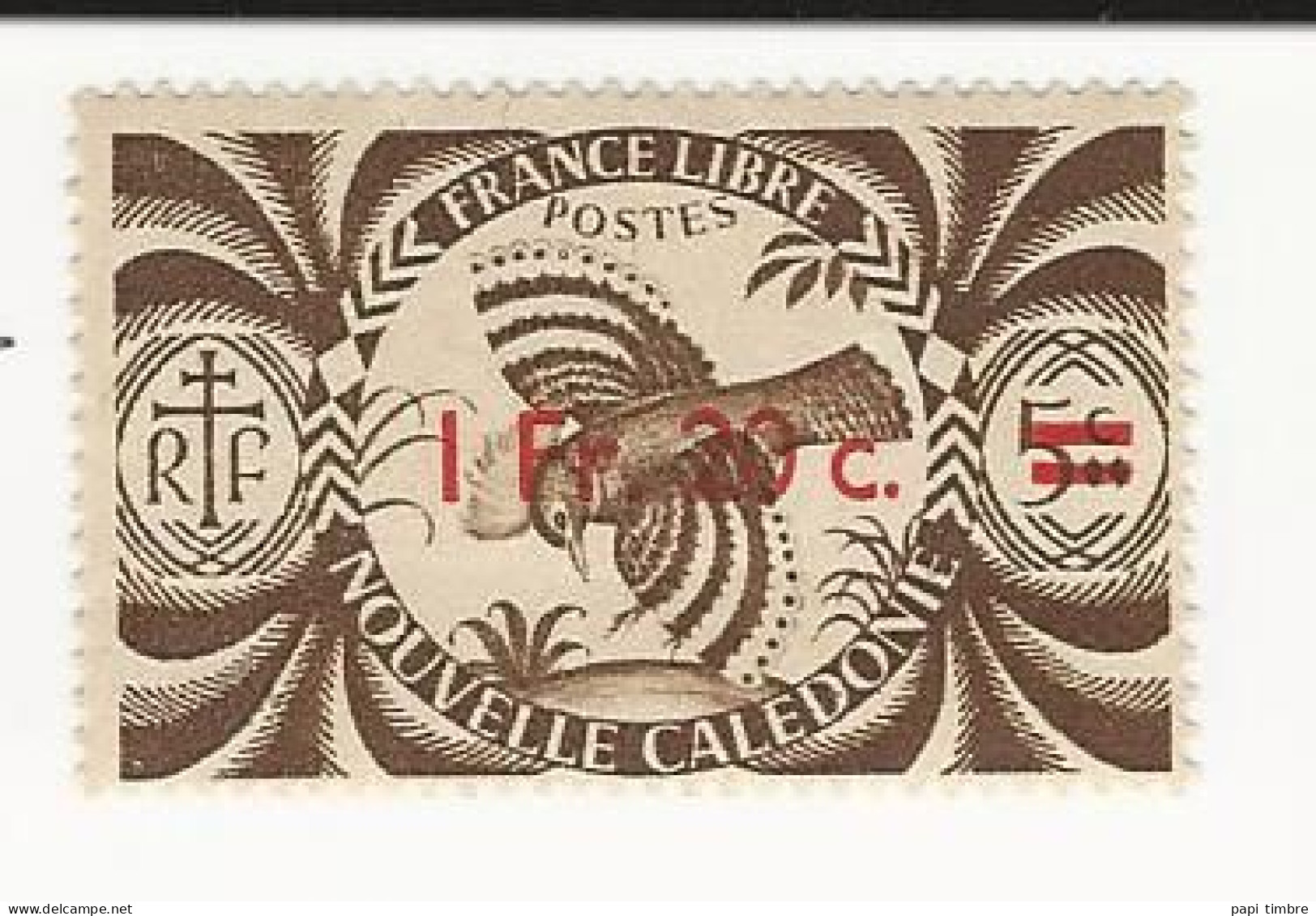 Nouvelle Calédonie-Série De Londres Avec Surcharge-N°252 ** - Unused Stamps