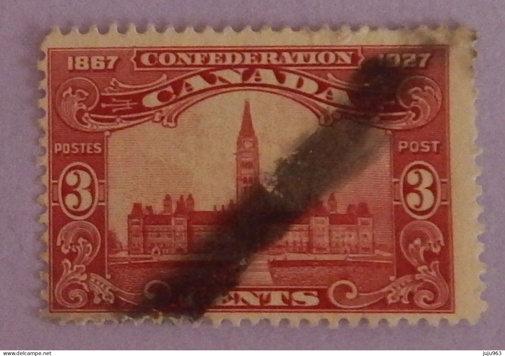 CANADA YT 123 OBLITERE "PARLEMENT A OTTAWA"  ANNÉE 1927 - Used Stamps