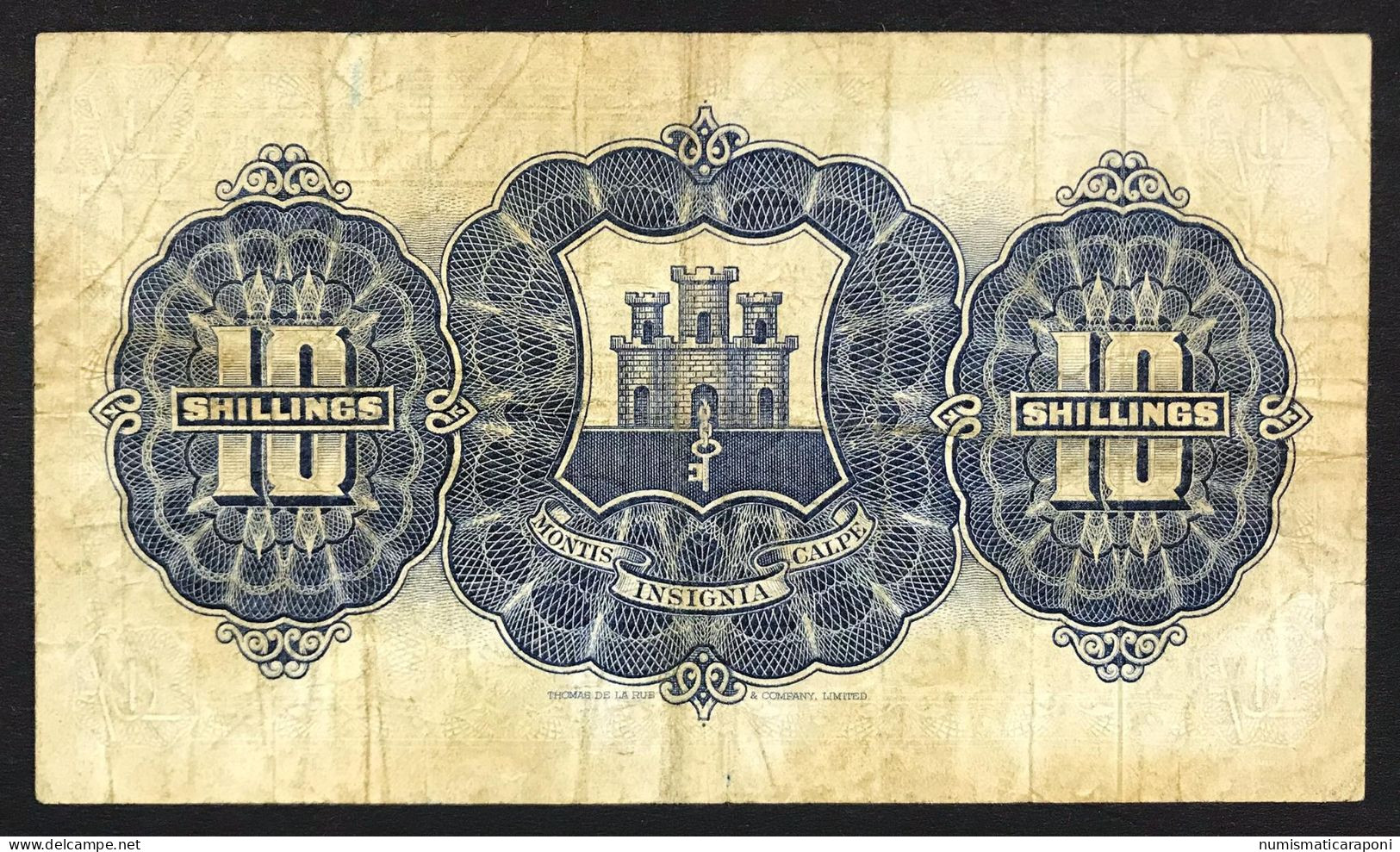 Gibilterra  Gibraltar 10 Shillings 1958 LOTTO 4884 - Gibilterra