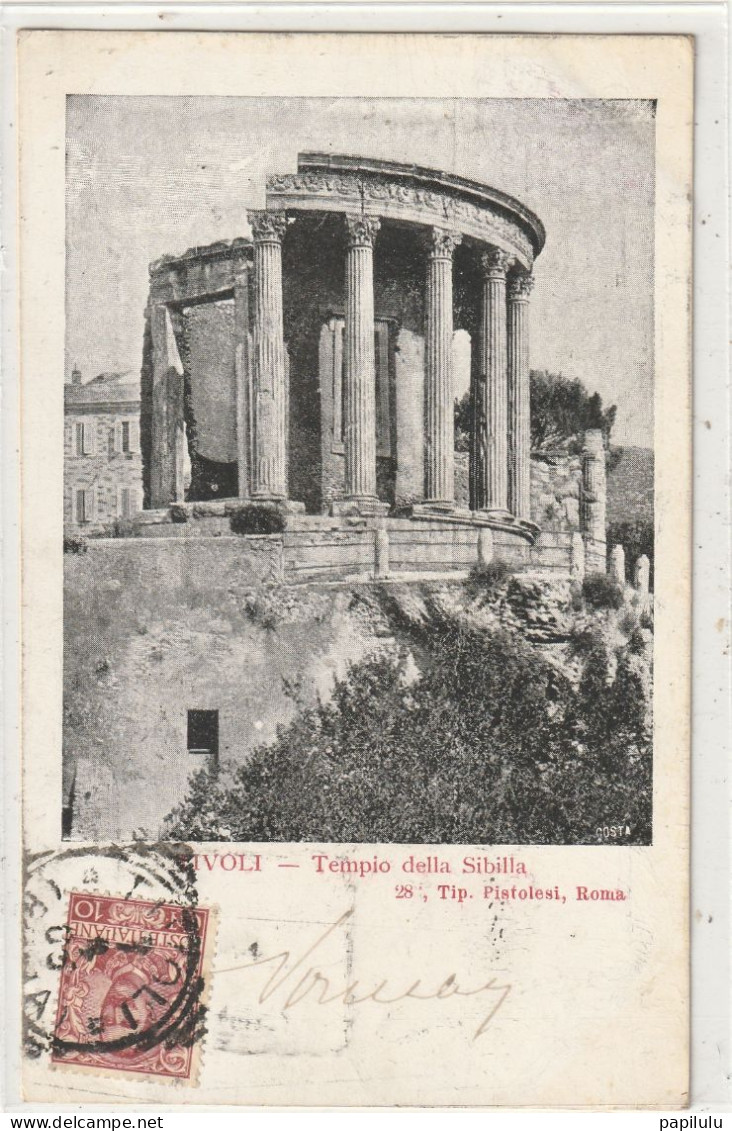 ITALIE 143 : Précursore : Tuivoli Tempio Della Sibilla : édit. Tip Pistolesi Roma N° 28 - Tivoli