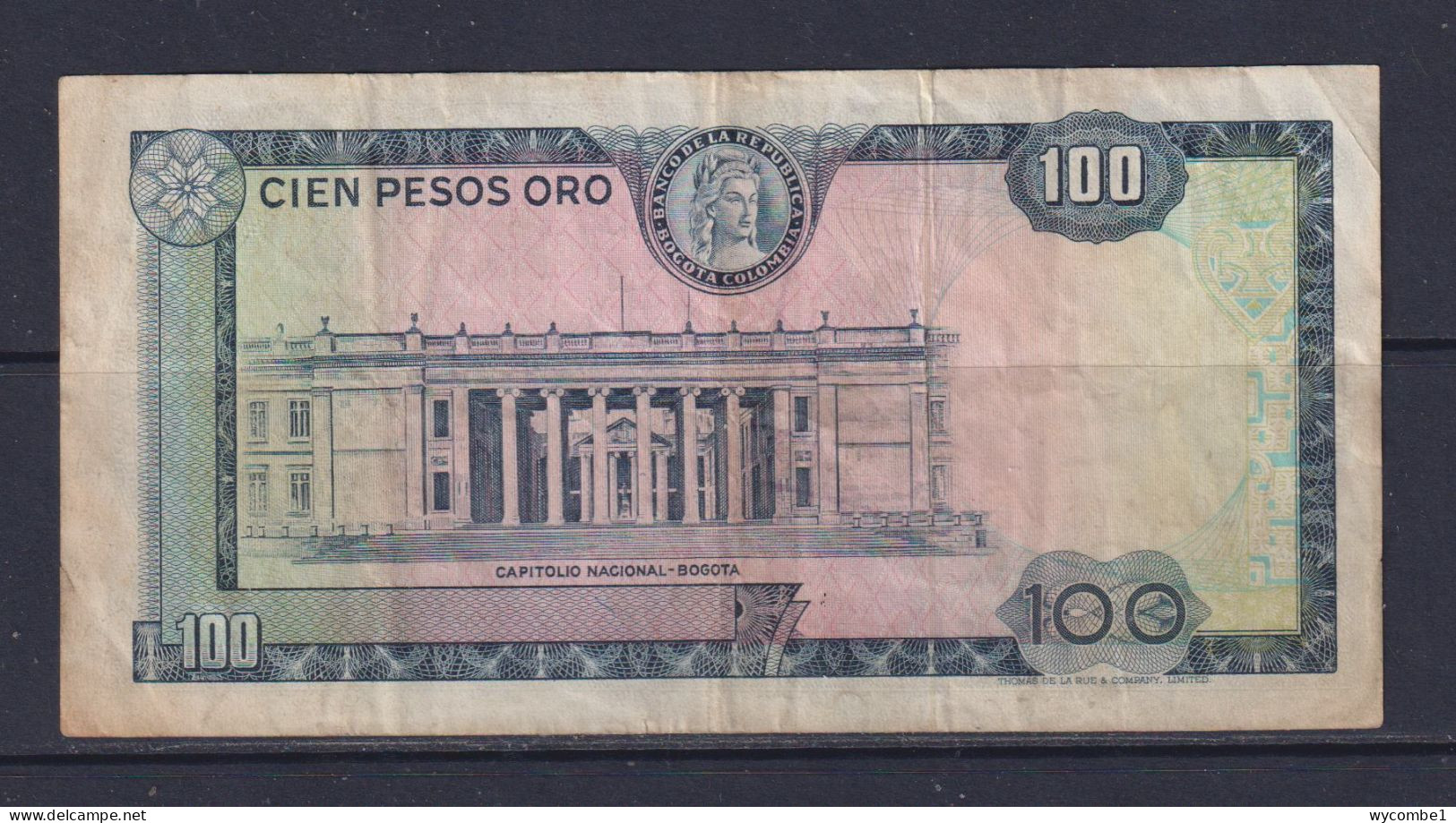 COLOMBIA - 1974 100 Pesos Circulated Banknote - Colombie