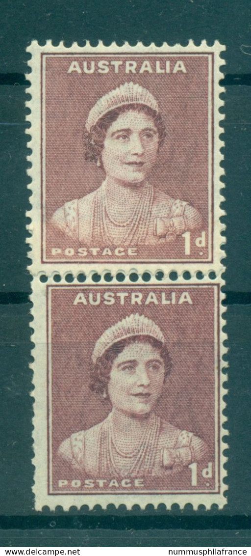 Australie 1938-42 - Y & T N. 127 (A) - Série Courante (Michel N. 139 C) - Paire Coil - Nuevos