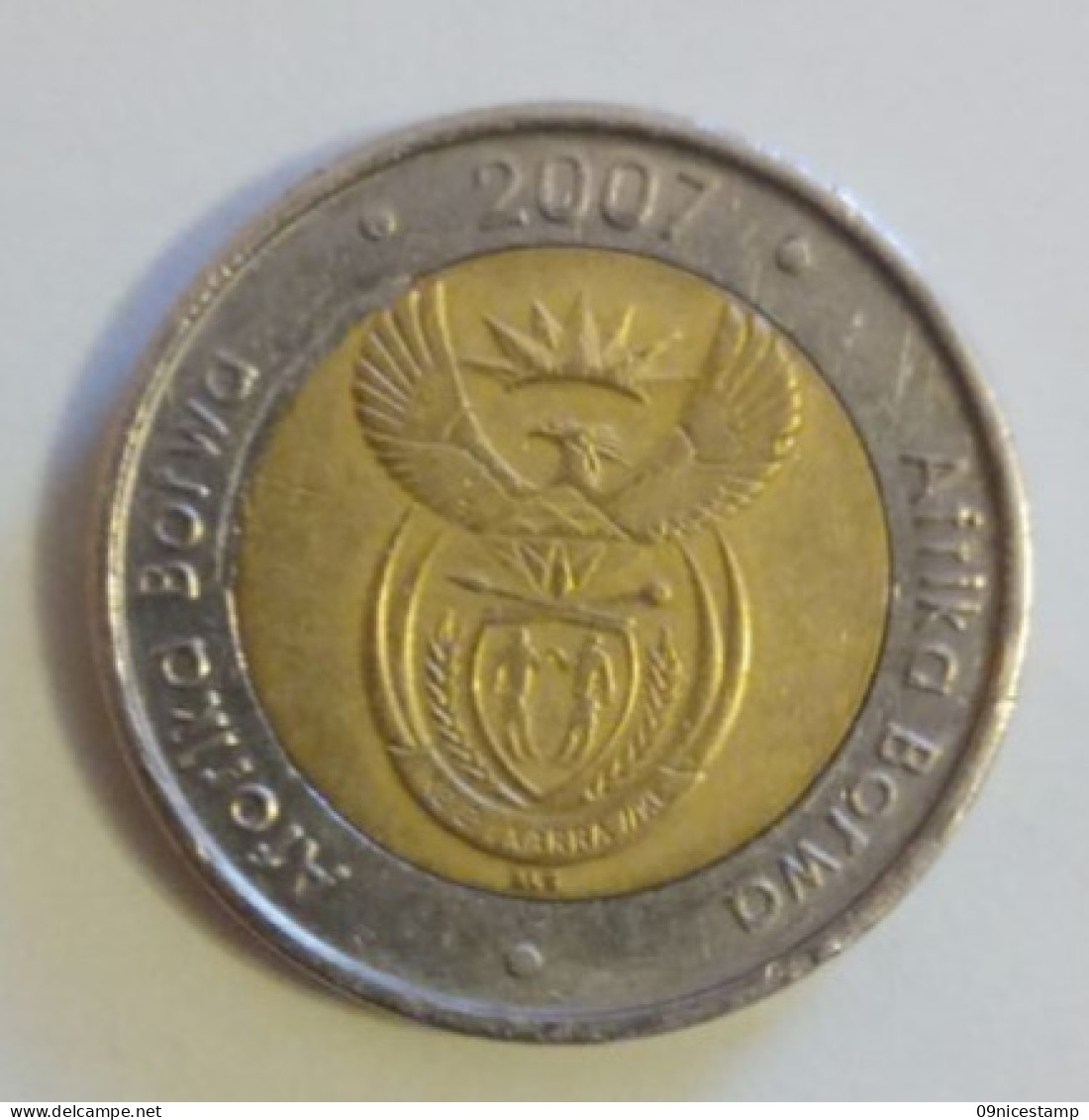 South Africa, Used, Year 2007; 5 Rand ( A Bit Cheaper After Buying Because Dirty Frontside) - South Africa