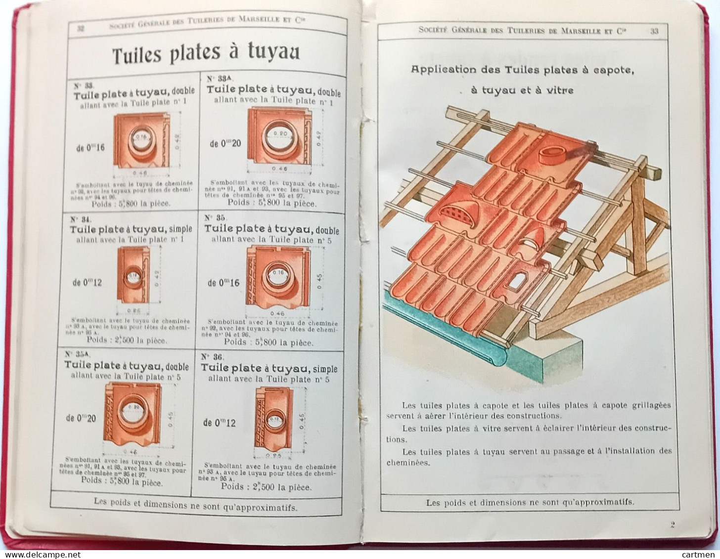 CARRELAGE BRIQUE CERAMIQUE TUILE  CATALOGUE DE LA SOCIETE DES TUILERIES DE  MARSEILLE 1900 - Marseille (FRA)