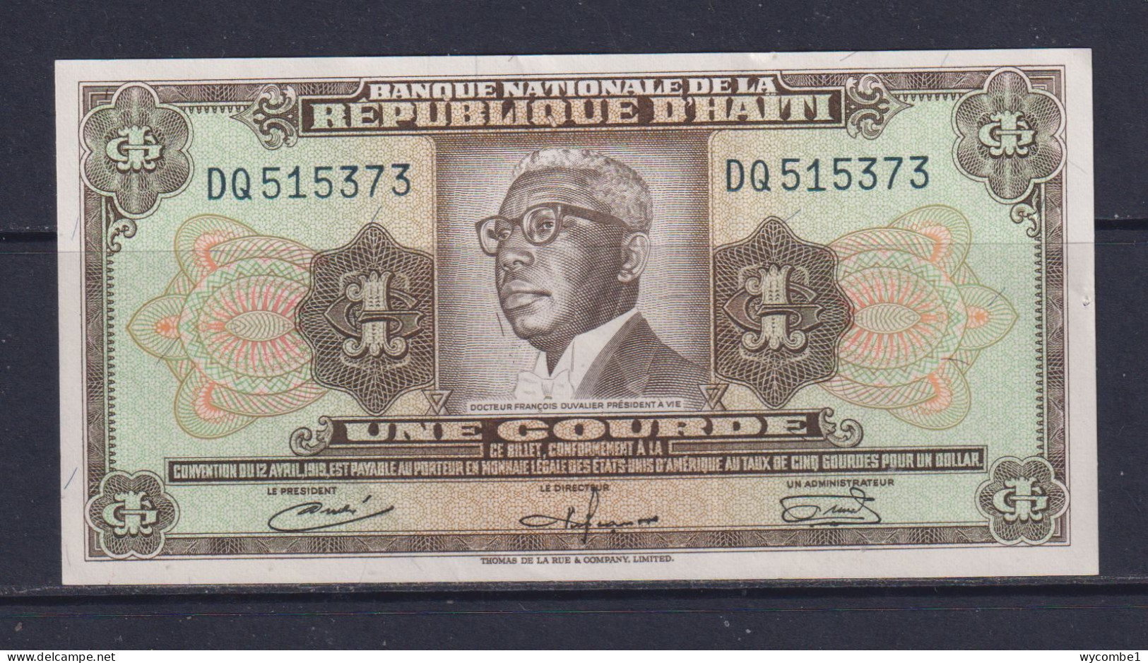 HAITI - 1984-85 1 Gourde AUNC/XF Banknote - Haïti