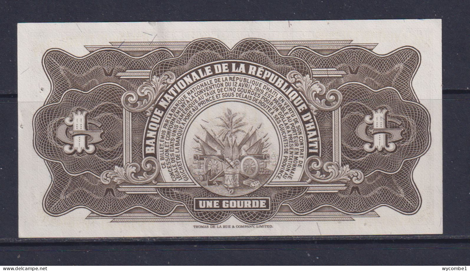 HAITI - 1984-85 1 Gourde AUNC/XF Banknote - Haïti