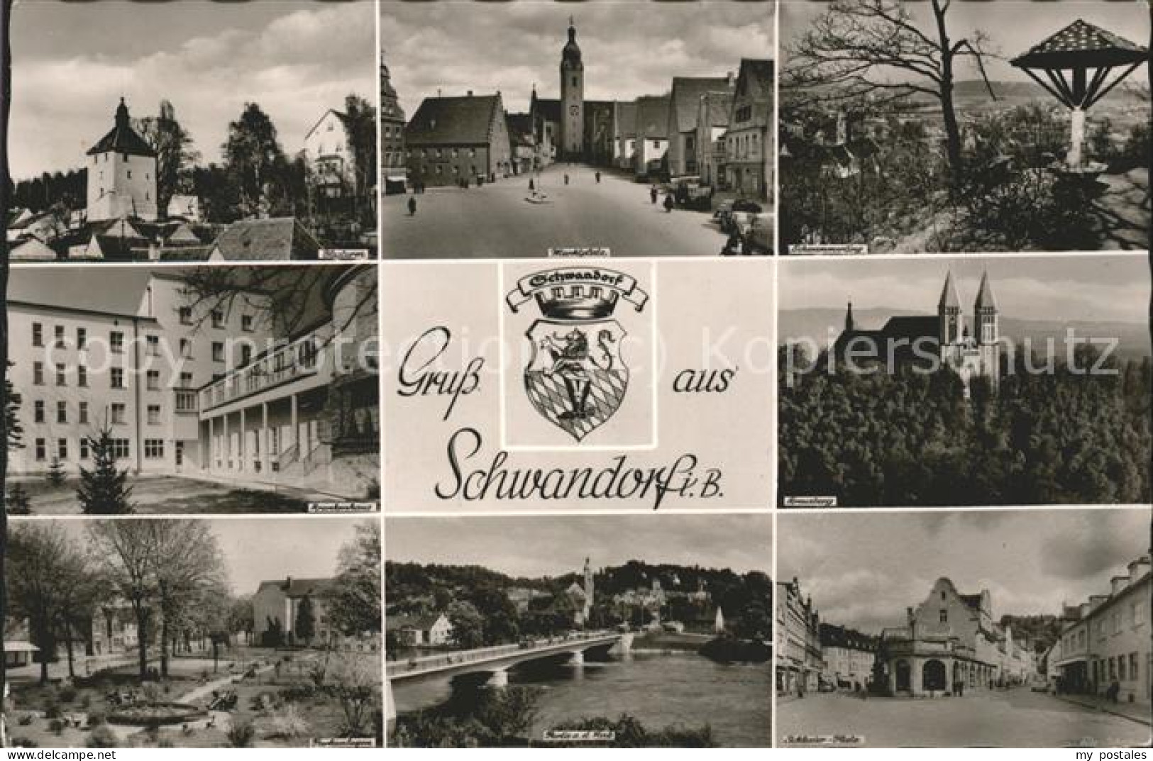 41494742 Schwandorf Blasturm Marktplatz Schwammerling Schlesier-Platz Schwandorf - Schwandorf