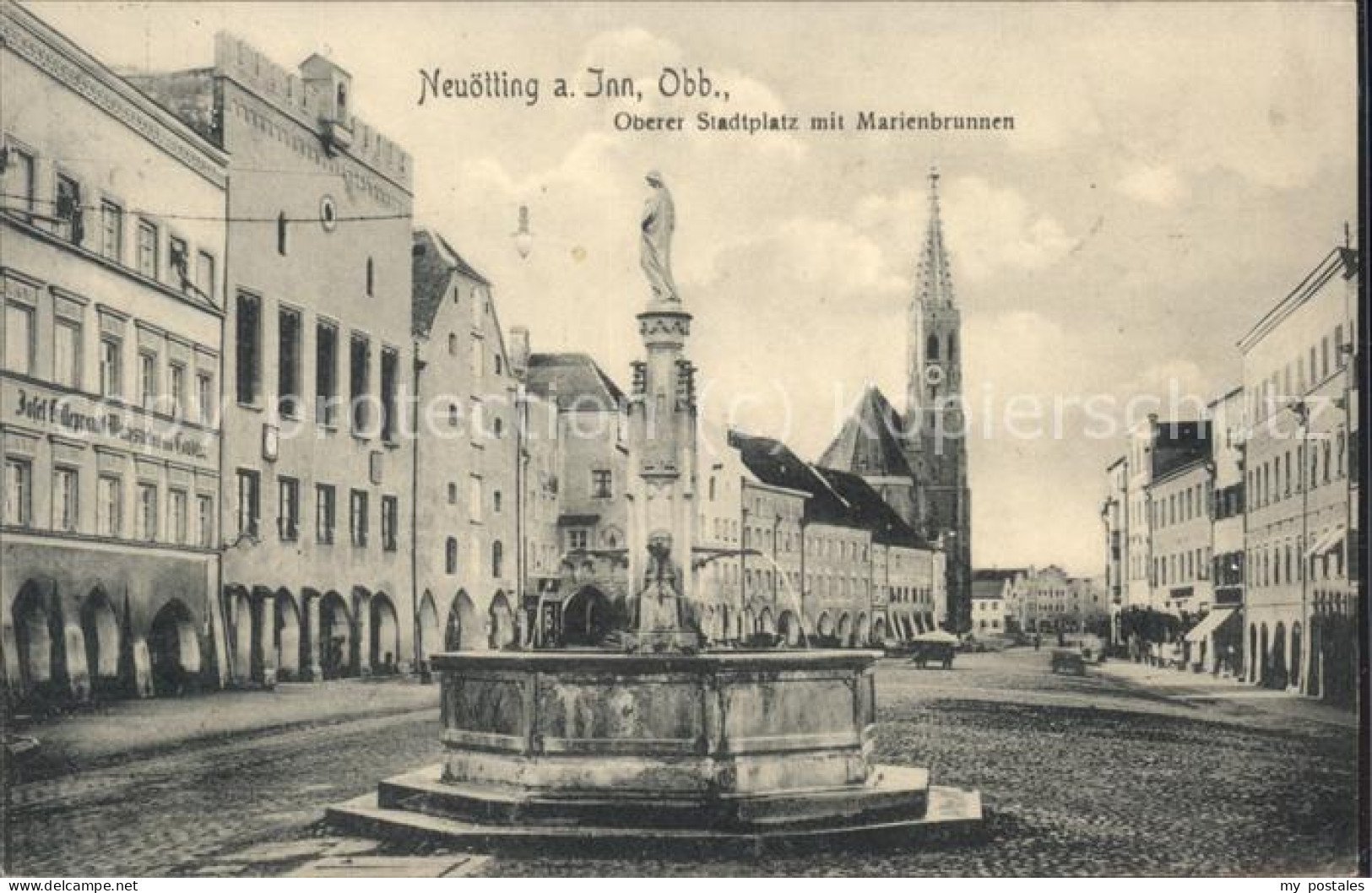 41494648 Neuoetting Oberer Stadtplatz Marienbrunnen Neuoetting - Neuoetting