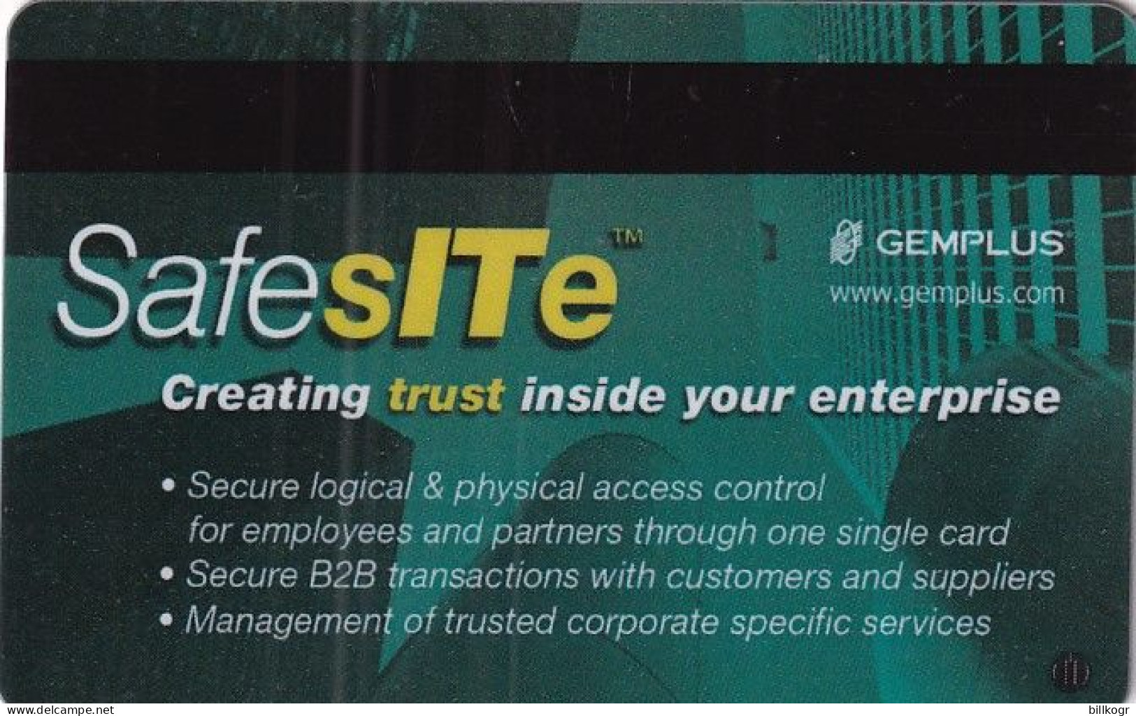 FRANCE - SafesITe, Gemplus Demo Card - Other & Unclassified