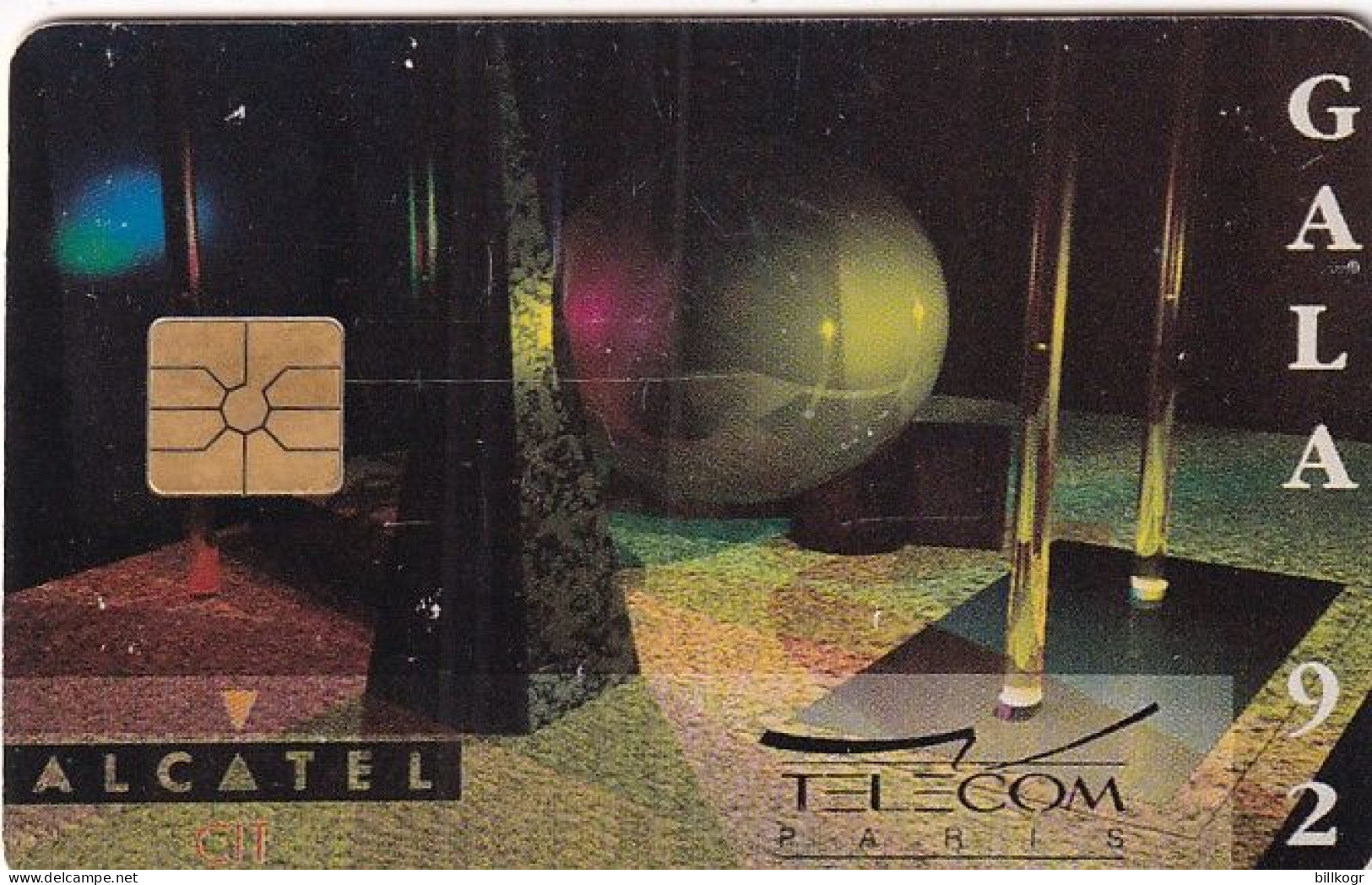 FRANCE - Gala Telecom Paris 1992, Alcatel/Gemplus Demo Card, Tirage 1300, Used - Andere & Zonder Classificatie