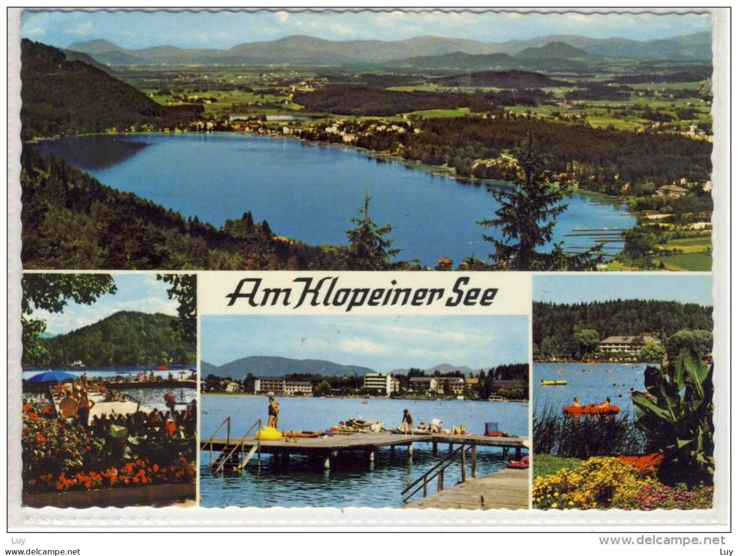 Am KLOPEINER SEE - Mehrbildkarte      1980, Verlag  Schilcher, Nr. 2/461 - Klopeinersee-Orte