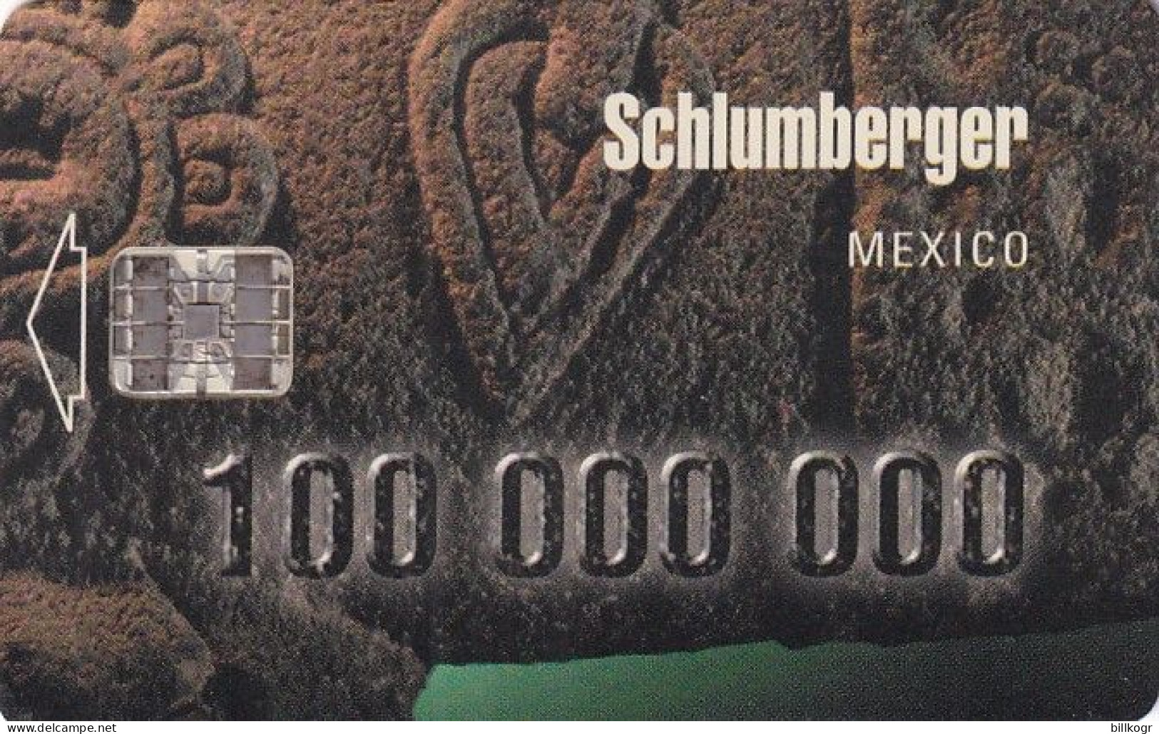 MEXICO - 100000000 Cards Produced In Mexico In August 1999, Schlumberger Demo Card - México