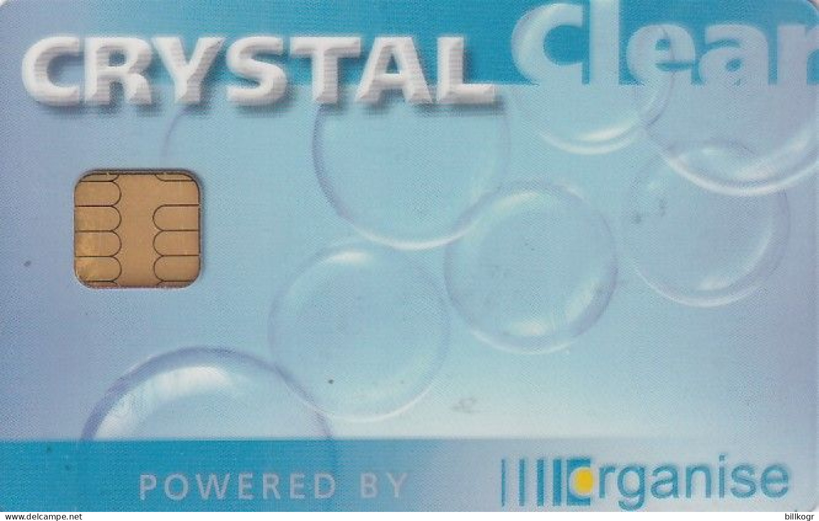 USA - Crystal Clear By Organise Transparent Demo Card - Chipkaarten