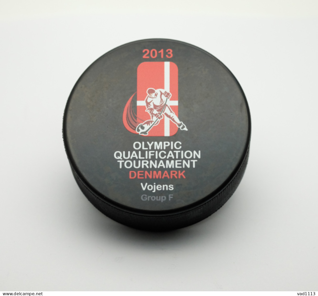 Ice Hockey Puck Sochi, Russia 2014 Olympic, Men's Qualification Denmark 2013 - Autres & Non Classés