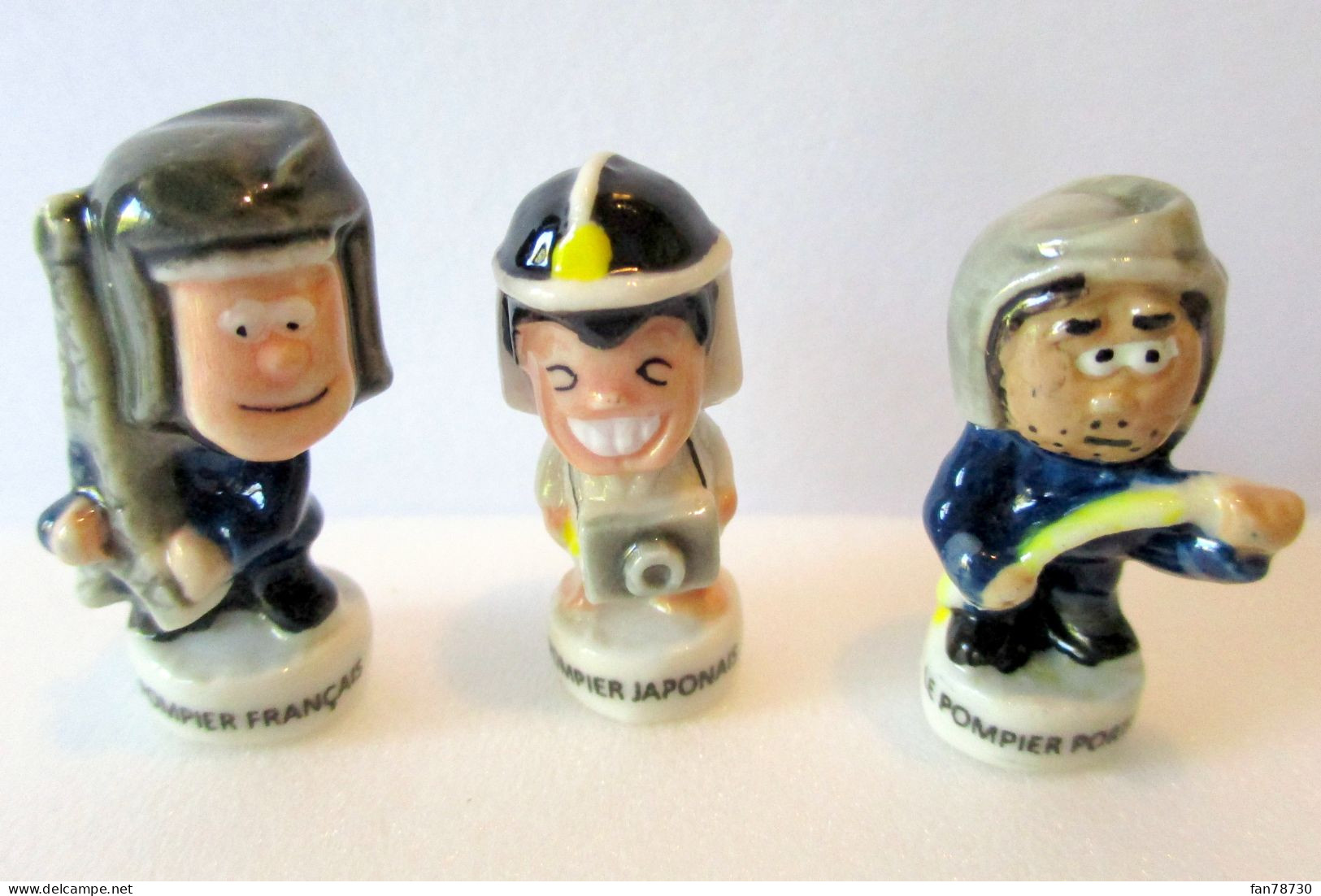 Fèves Brillantes -  Pompiers Du Monde X 3 - Coup De Patte 2013 - Frais Du Site Déduits - Characters