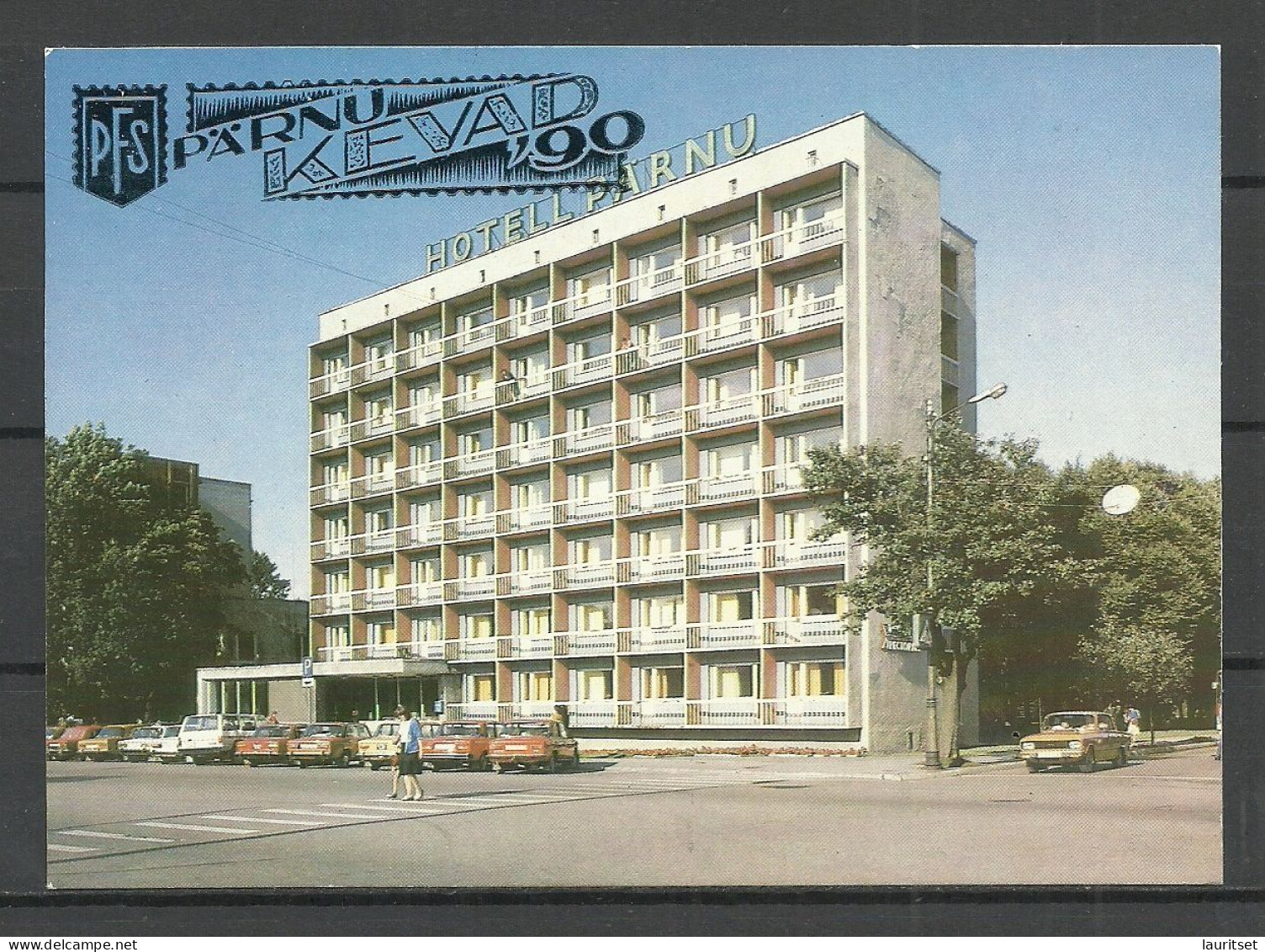 ESTLAND Estonia 1990 Post Card Pärnu Pernau Hotel - Estonie