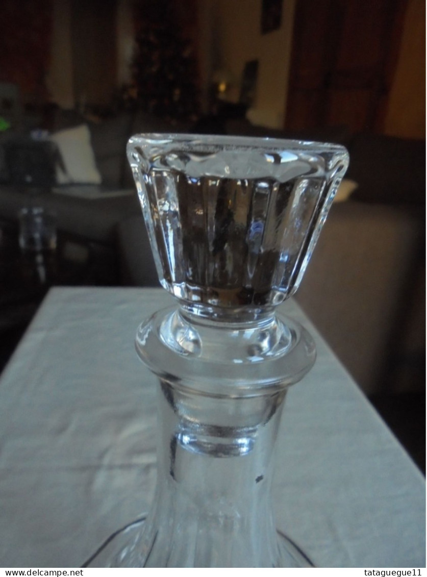 Vintage - Carafe à Vin Avec Son Bouchon En Verre France - Glas & Kristal