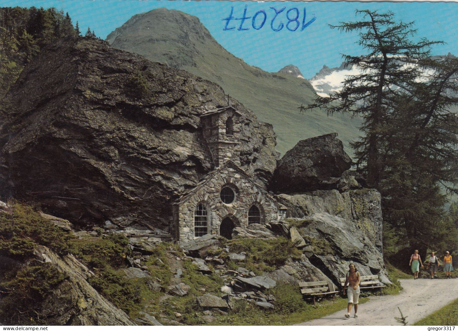 E3165) MATREI - Osttirol - Matreier Tauerntal - Felsenkapelle In Innergschlöß Gegen Granatspitze - - Matrei In Osttirol