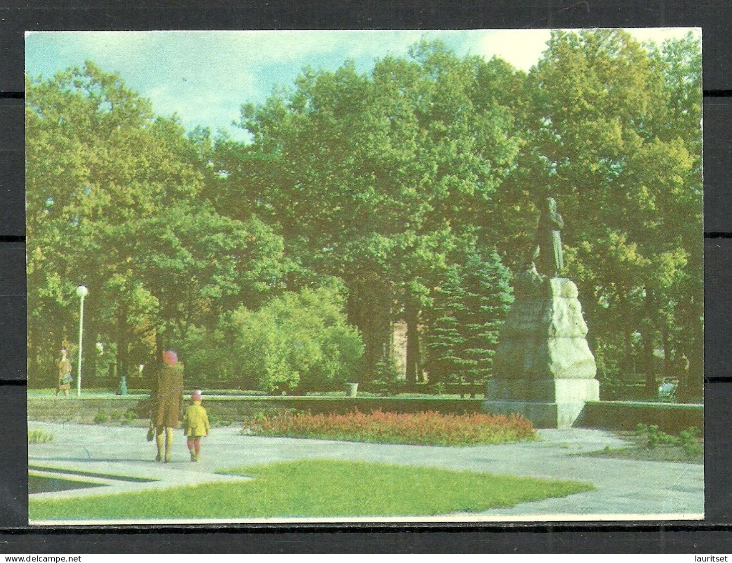 ESTLAND Estonia 1972 Pärnu Pernau Monument Of Lydia Koidula Statue Koidula-Denkmal, Unused - Estonie