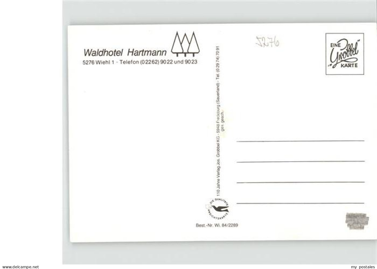 41314016 Wiehl Oberbergischer Kreis Waldhotel Hartmann  - Wiehl