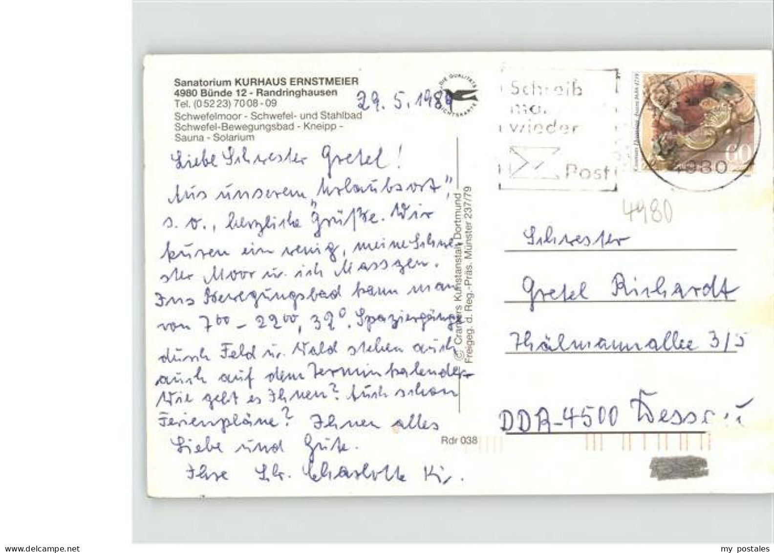 41314011 Buende Herford Sanatorium Kurhaus Ernstmeier Fliegeraufnahme Ahle - Buende