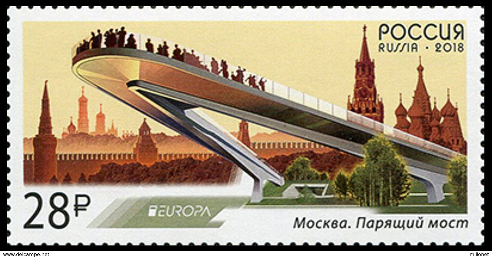 SALE!!! Russia Rusia Russie Russland 2018 EUROPA CEPT BRIDGES 1 Stamp Set MNH ** - 2018