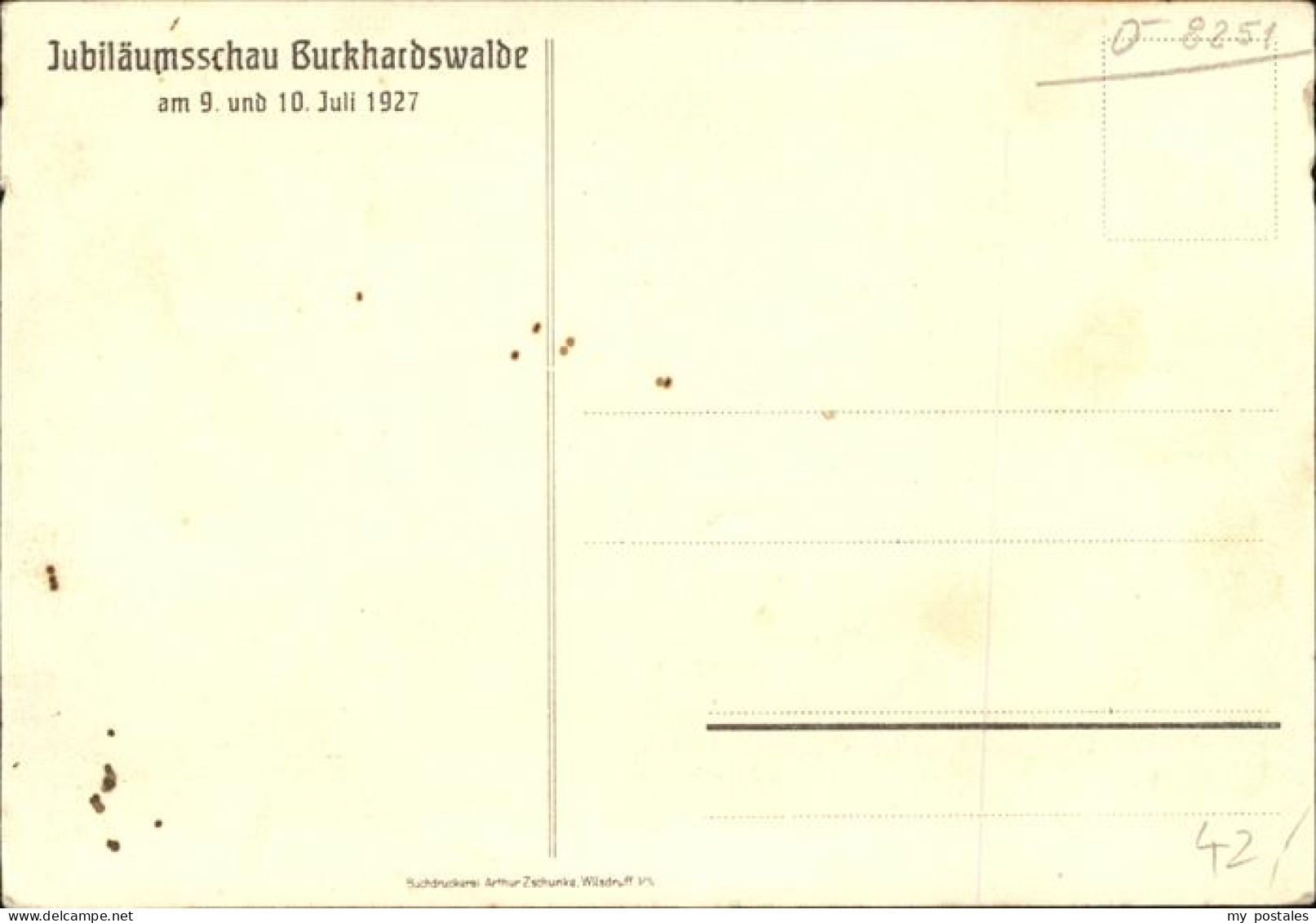 41312760 Mueglitztal Jubilaeumsschau Burkhardswalde Steingut  Mueglitztal - Maxen