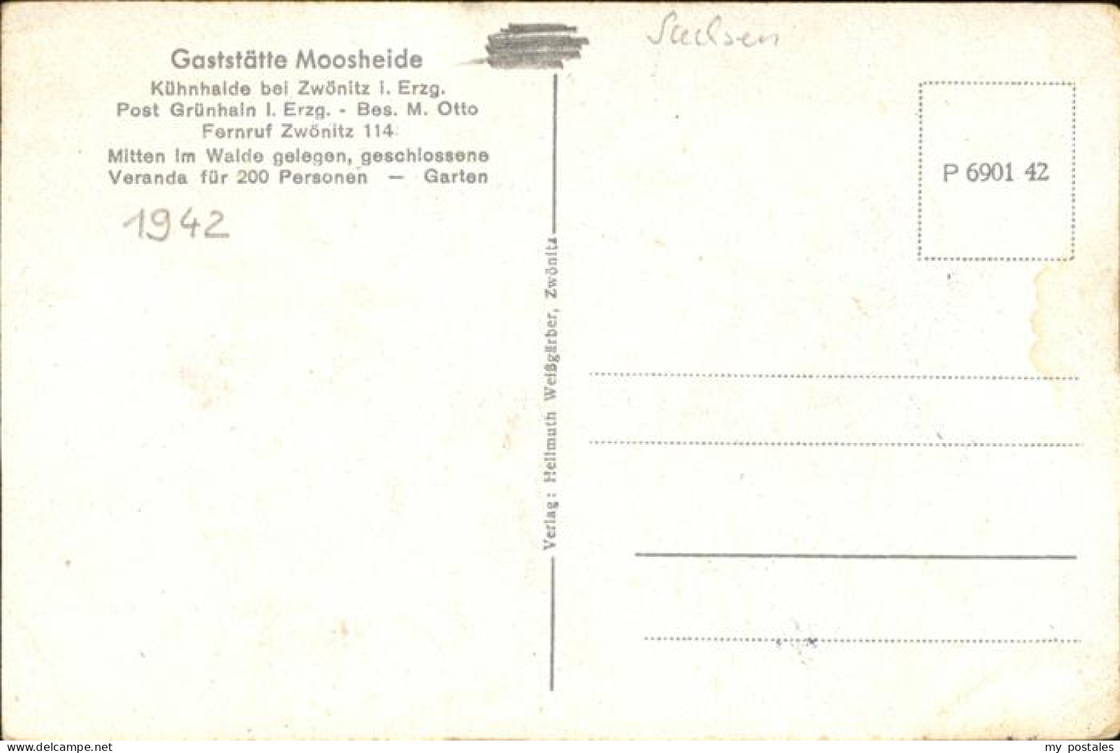 41312711 Zwoenitz Gasstaette Moosheide Zwoenitz - Zwoenitz