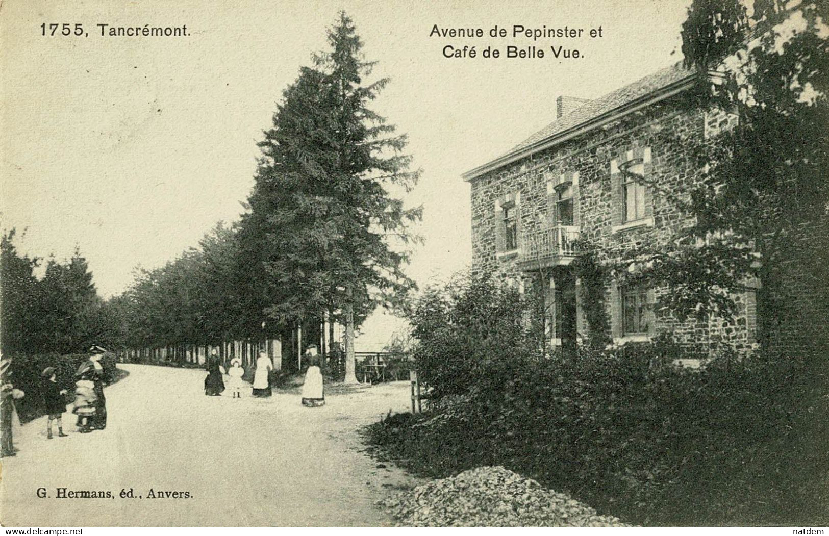 Tancrémont, Avenue De Pepinster Et Café De Belle-Vue - Pepinster