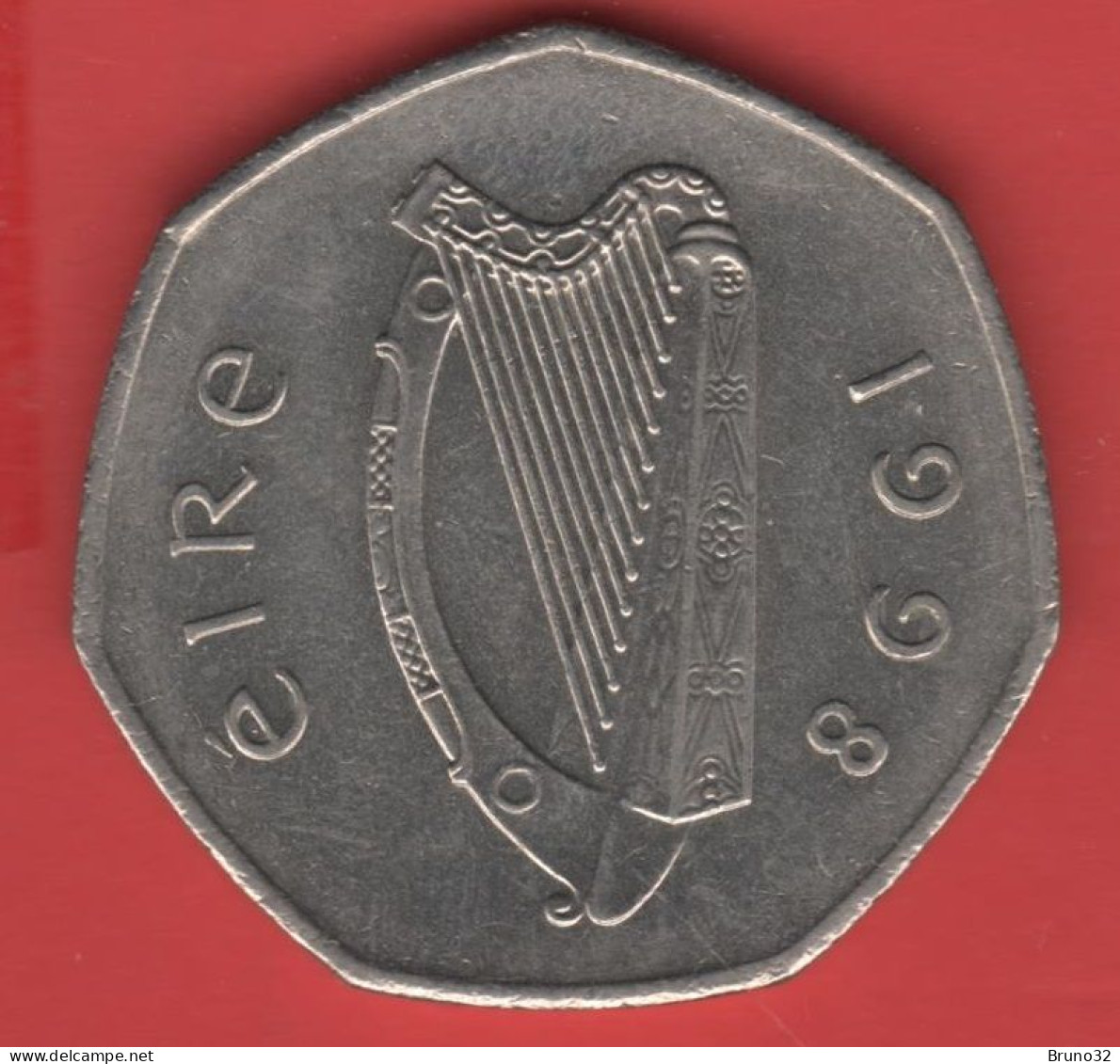 IRLANDA - IRELAND - EIRE - 1998 - 50 Pence - QFDC/aUNC - Come Da Foto - Ierland