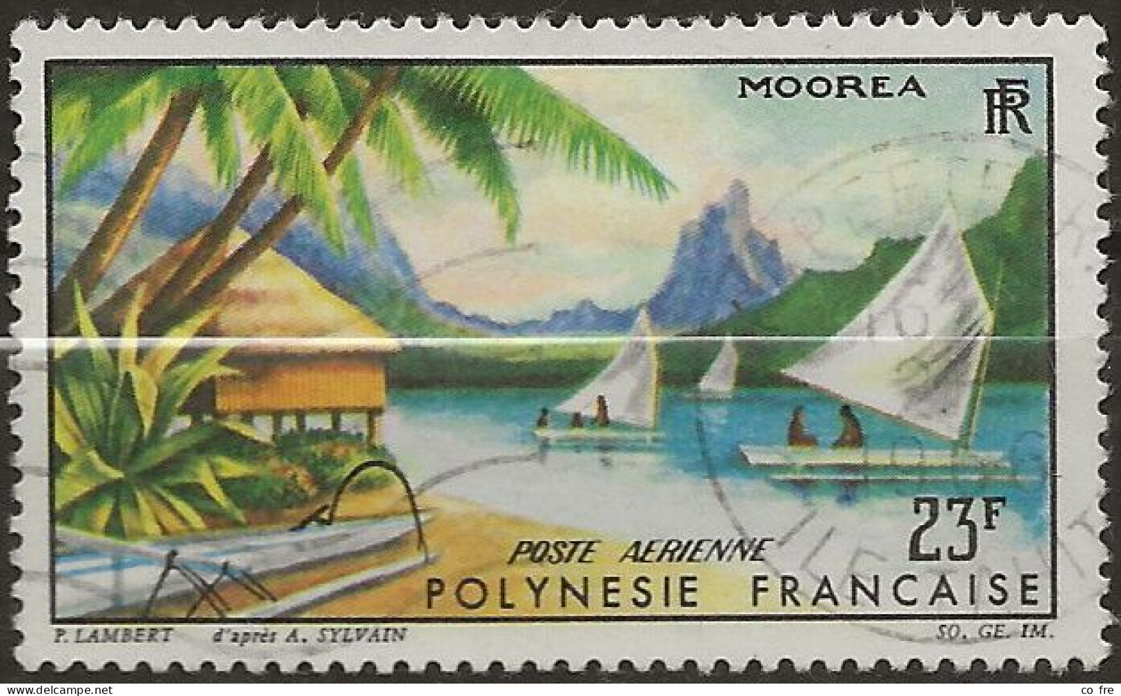Polynésie Française, Poste Aérienne N°9 (ref.2) - Gebraucht
