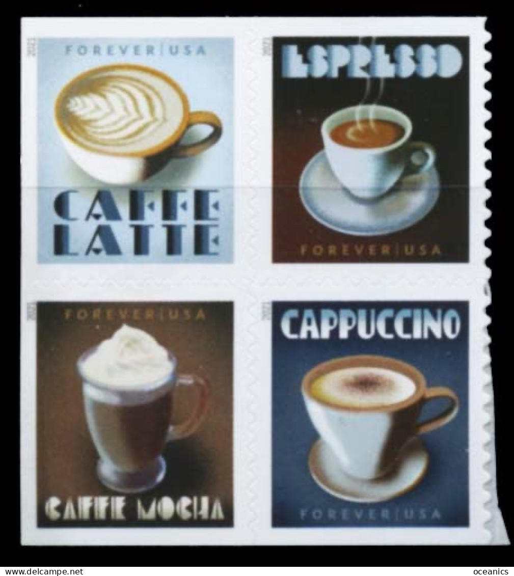 Etats-Unis / United States (Scott No.5572a - Espresso Drinks) [**] Left Side Bloc Of BK - Unused Stamps