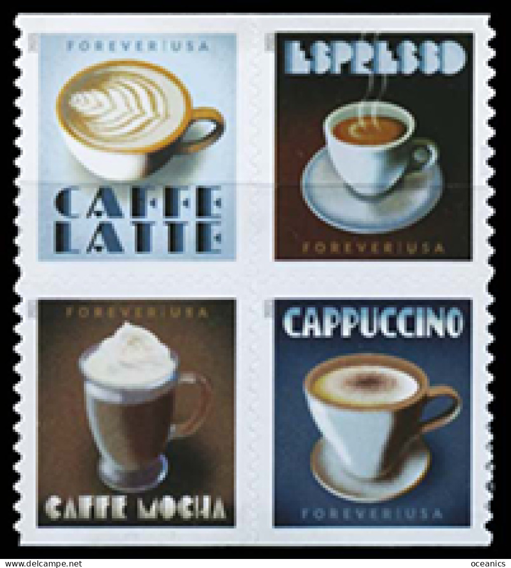 Etats-Unis / United States (Scott No.5572a - Espresso Drinks) [**] Center Bloc Of BK - Nuovi