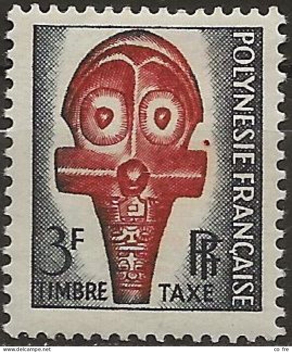 Polynésie Française, Timbre Taxe N°2** (ref.2) - Timbres-taxe