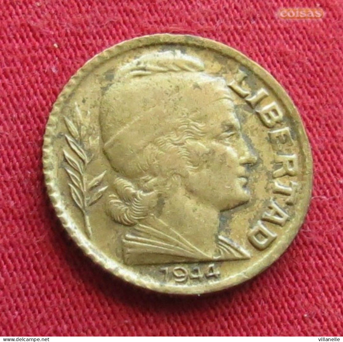 Argentina 5 Centavos 1944 KM# 40 *VT Argentine - Argentinië