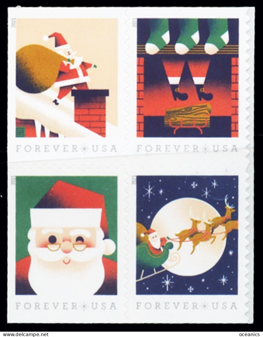 Etats-Unis / United States (Scott No.5647a- Christmas) [**] MNH Right Side Bloc - Unused Stamps