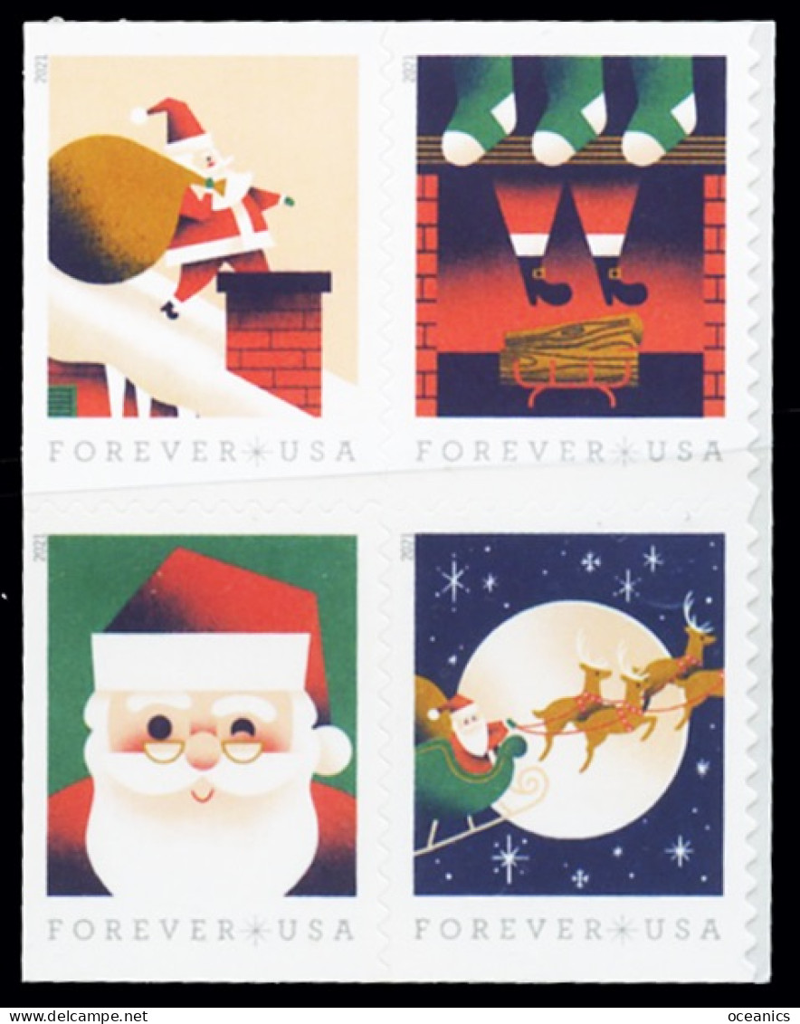 Etats-Unis / United States (Scott No.5647a- Christmas) [**] MNH Right Side Bloc - Ongebruikt