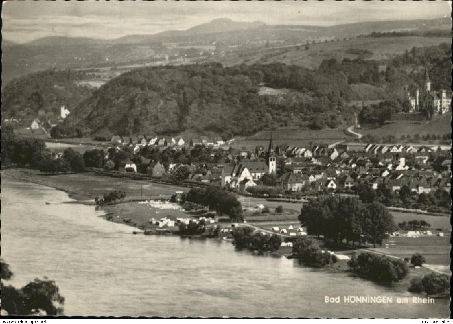 41310373 Bad Hoenningen Rhein Schloss Arenfels Thermalbad Zeltplatz Bad Hoenning - Bad Hönningen