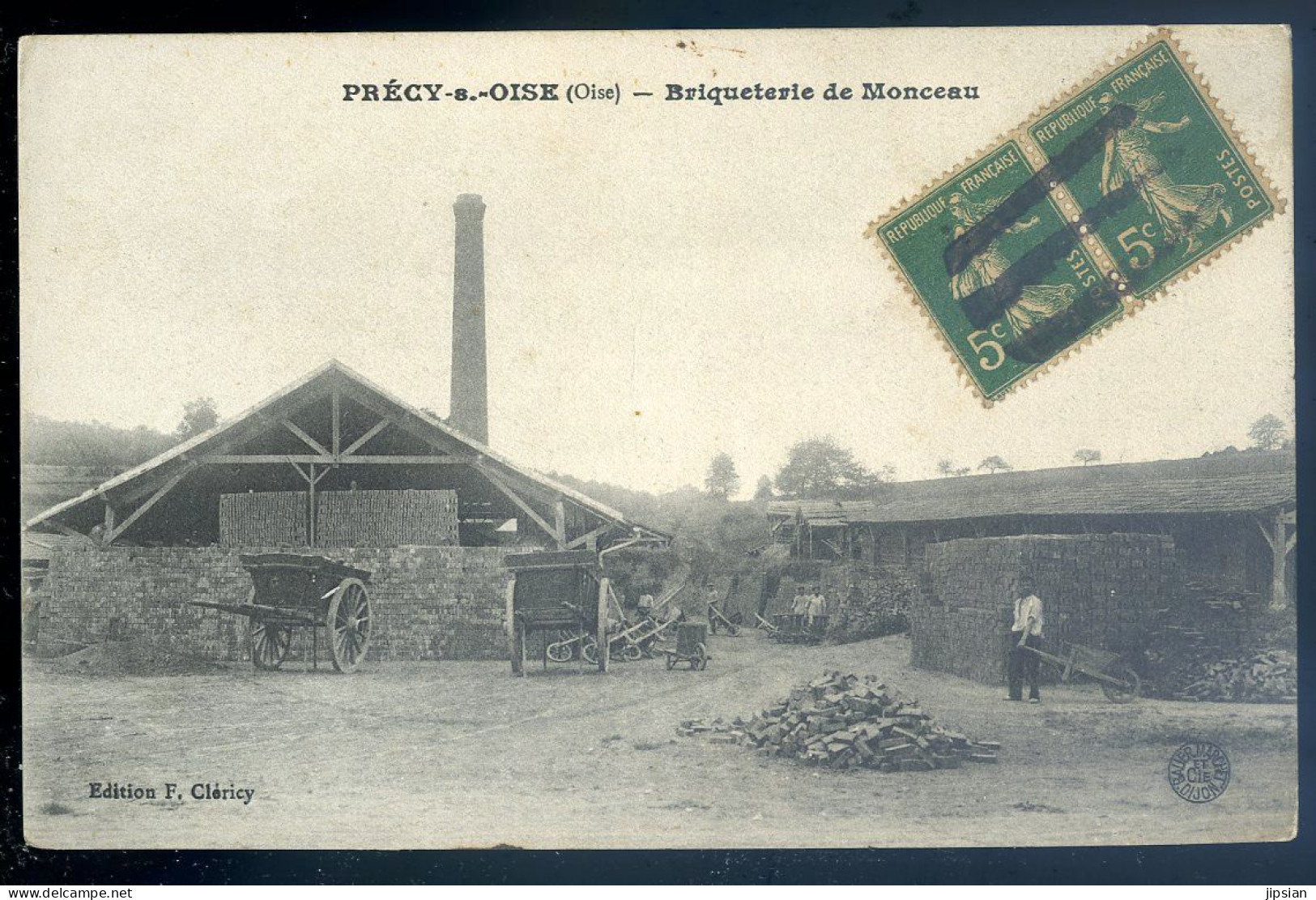 Cpa Du 60 Précy Sur Oise --  Briqueterie De Monceau  STEP16 - Précy-sur-Oise