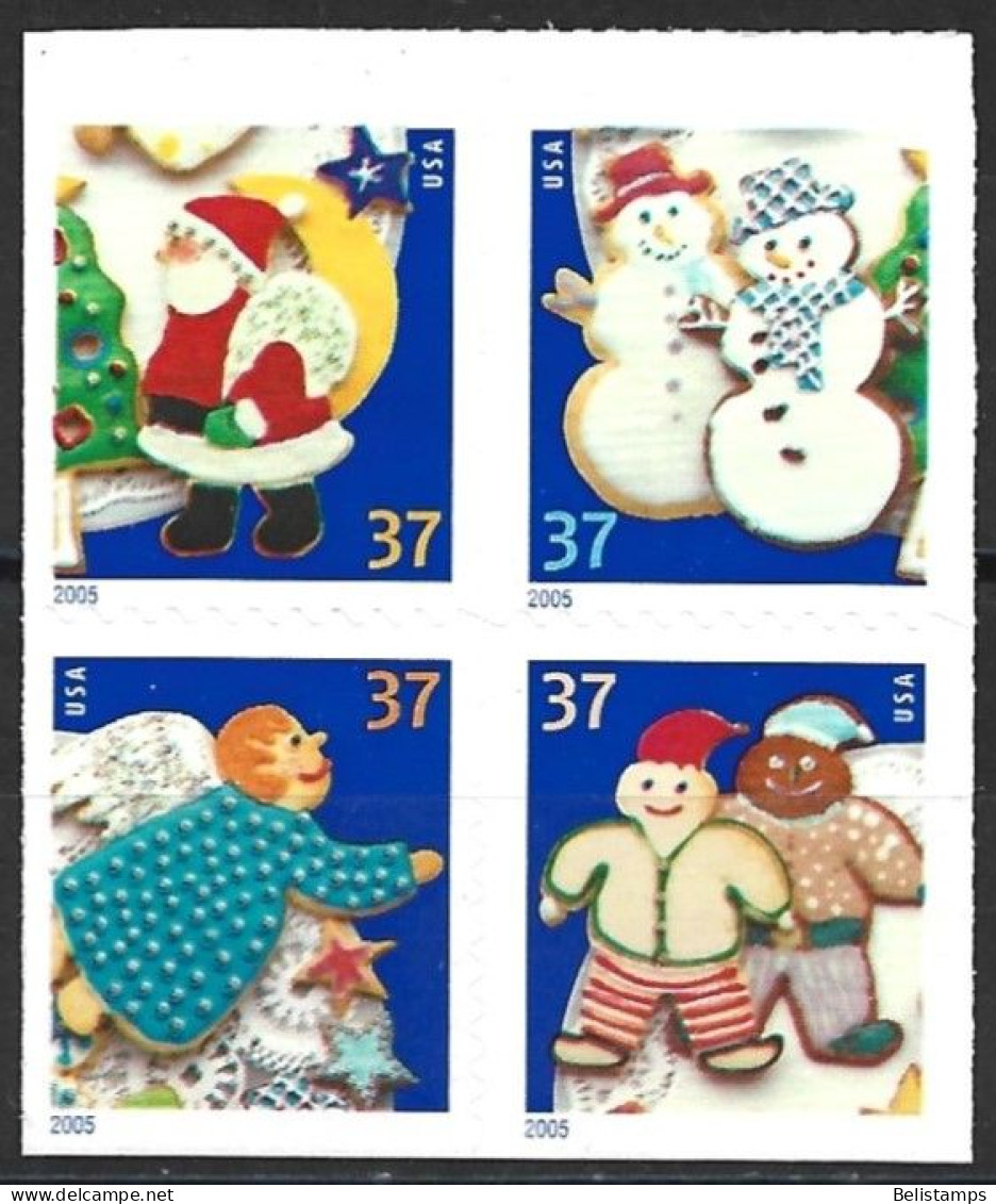 United States 2005. Scott #3960a (MNH) Christmas  *Complete Block* - Neufs