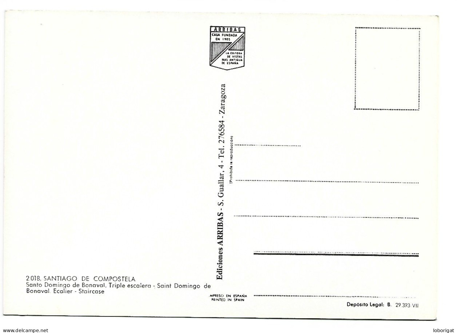 TRIPLE ESCALERA.- SANTO DOMINGO DE BONAVAL - SANTIAGO DE COMPOSTELA - GALICIA - ( ESPAÑA). - Santiago De Compostela