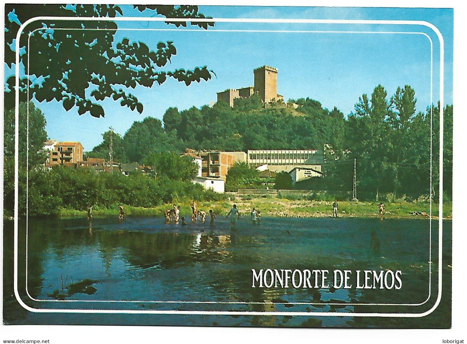 RIO CABE, COLEGIO DIVINA PASTORA Y MONTE DE SAN VICENTE.- MONFORTE DE LEMOS - LUGO.- ( ESPAÑA). - Lugo