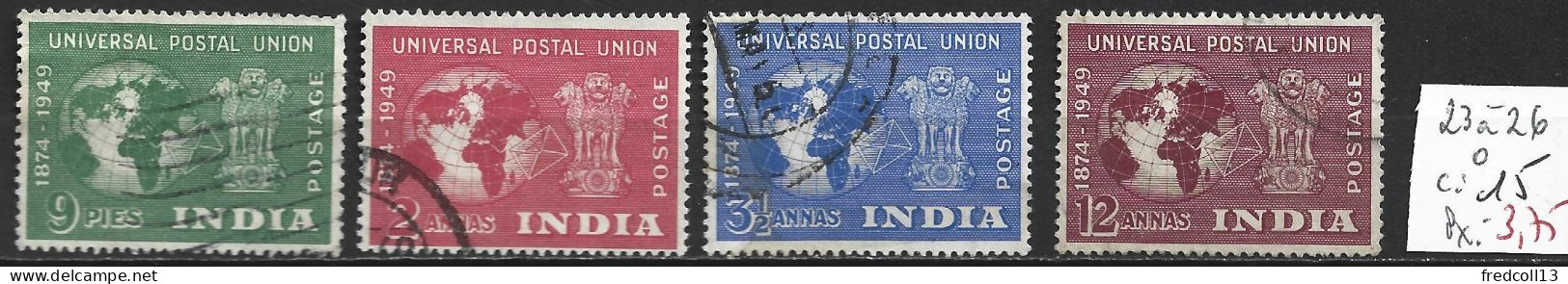INDE 23 à 26 Oblitérés Côte 15 € - Used Stamps