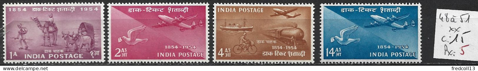 INDE 48 à 51 ** Côte 15 € - Unused Stamps