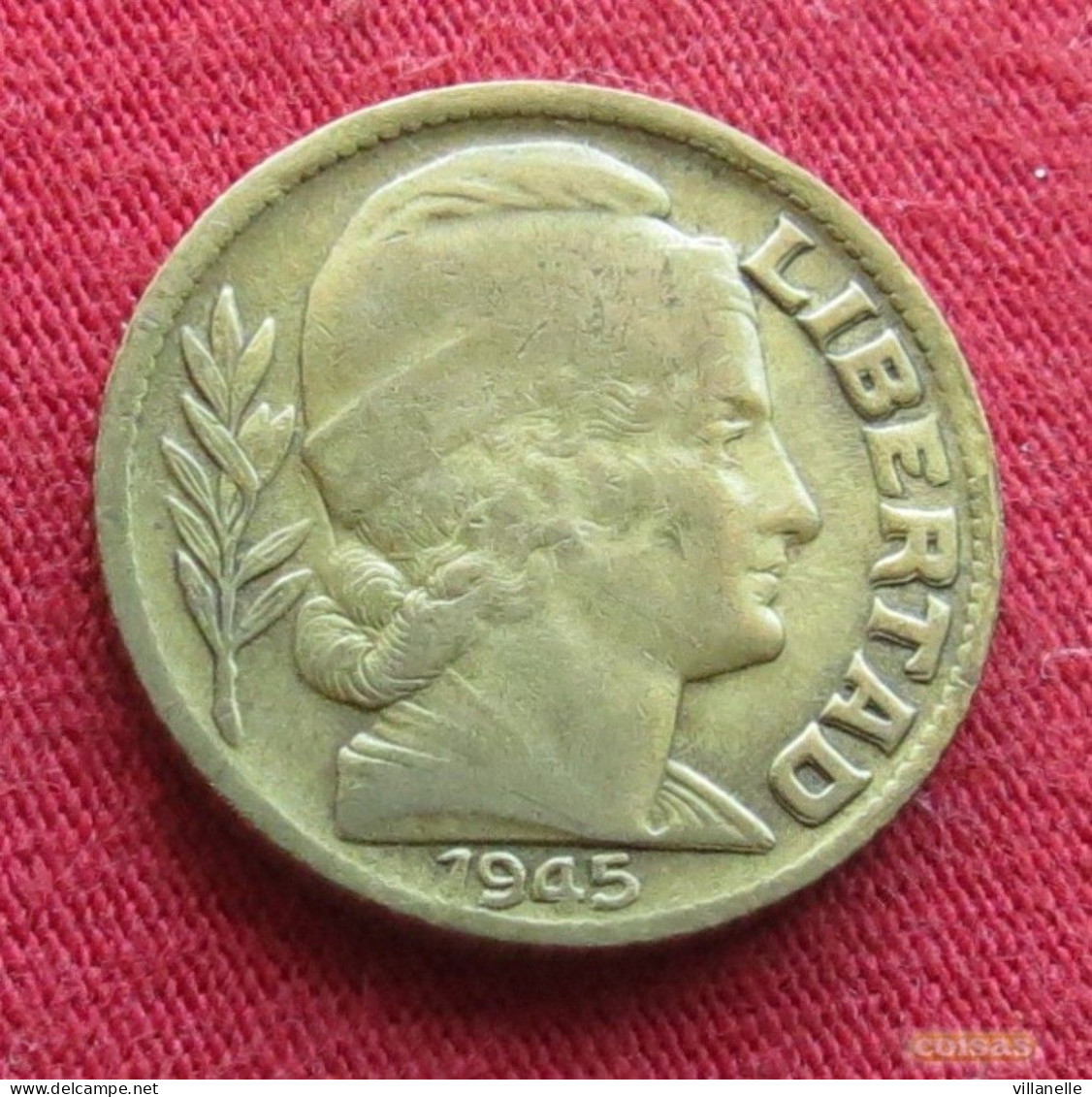 Argentina 10 Centavos 1945 KM# 41 *VT  Argentine Argentinie - Argentine