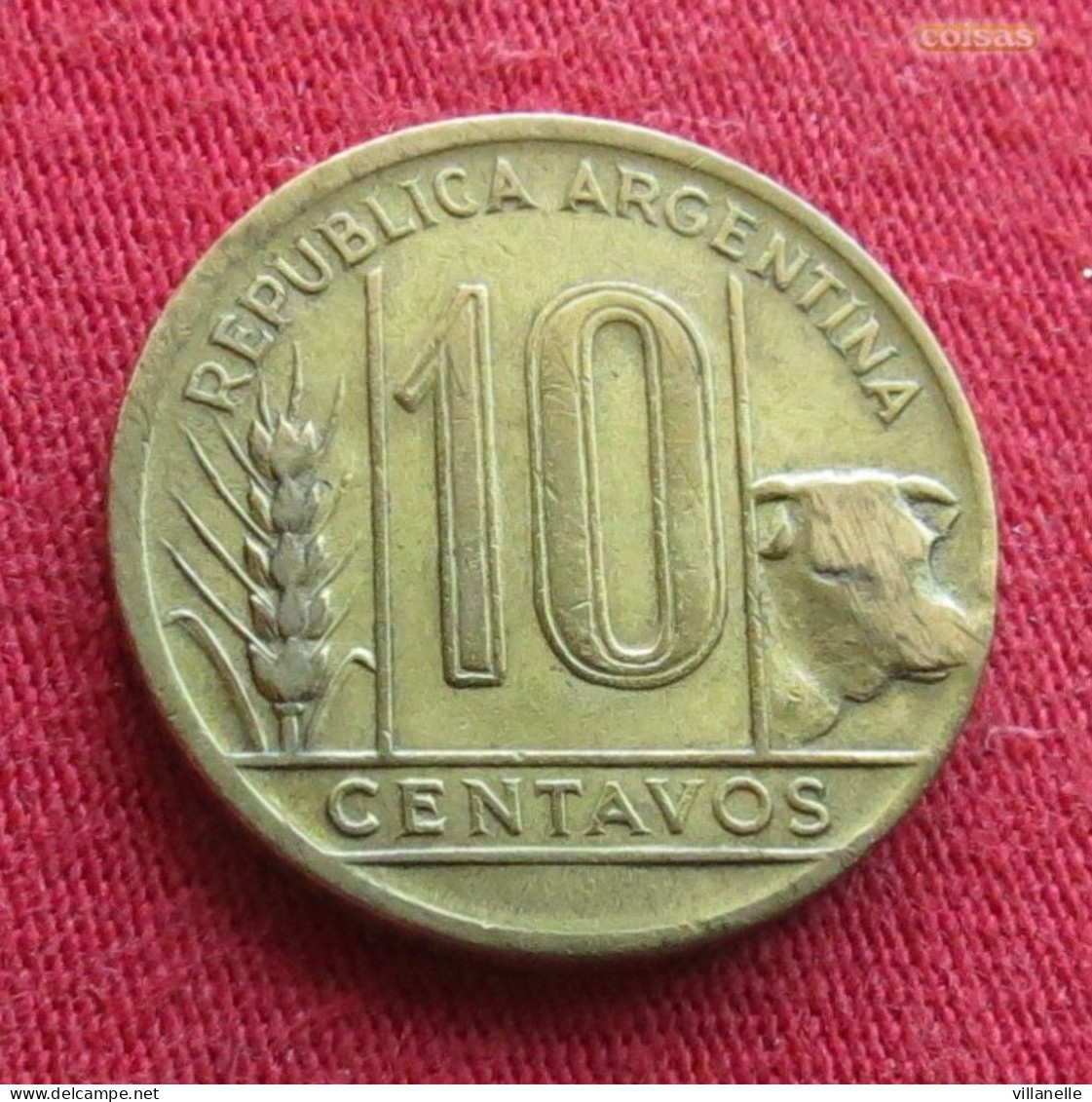 Argentina 10 Centavos 1945 KM# 41 *VT  Argentine Argentinie - Argentina
