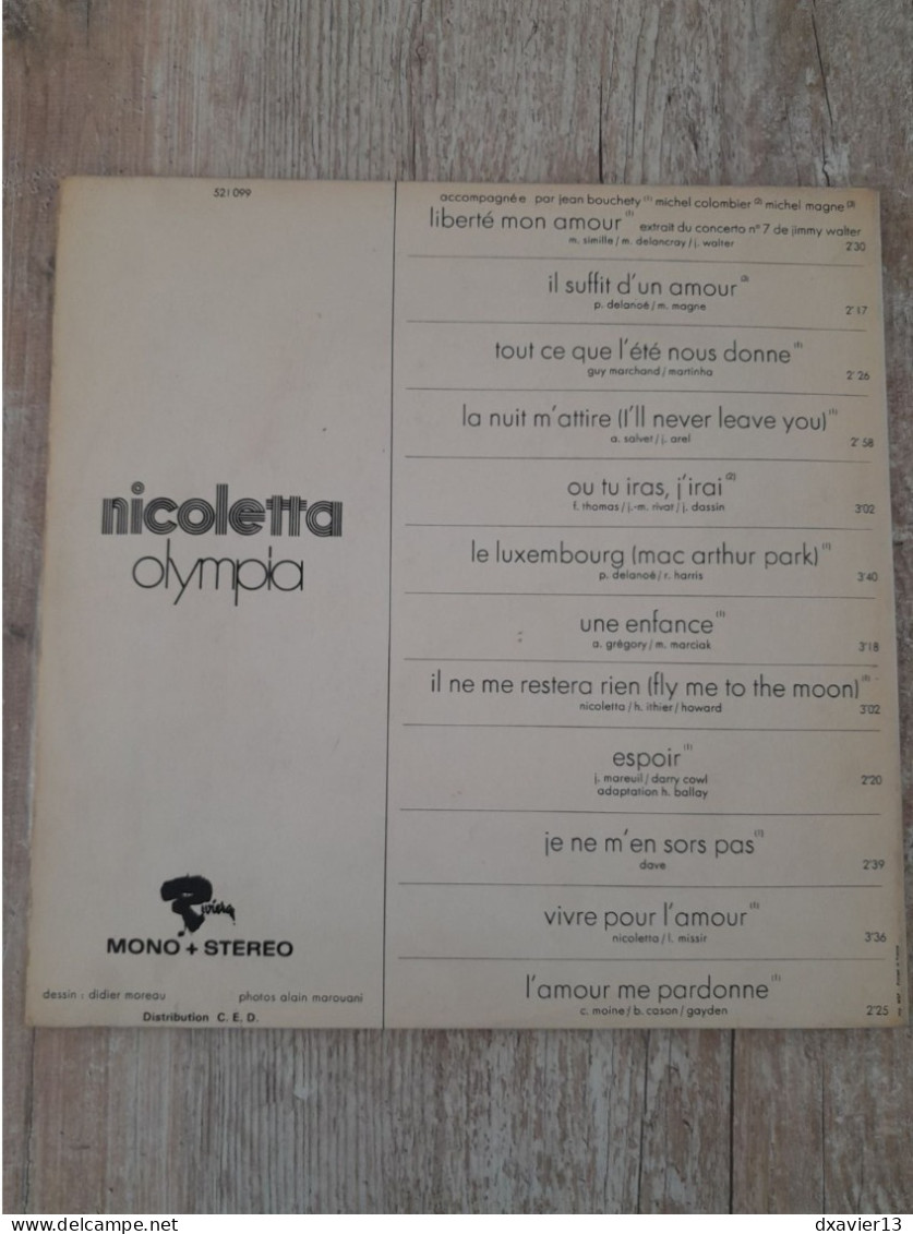 33T -  Nicoletta – Olympia - Disco & Pop