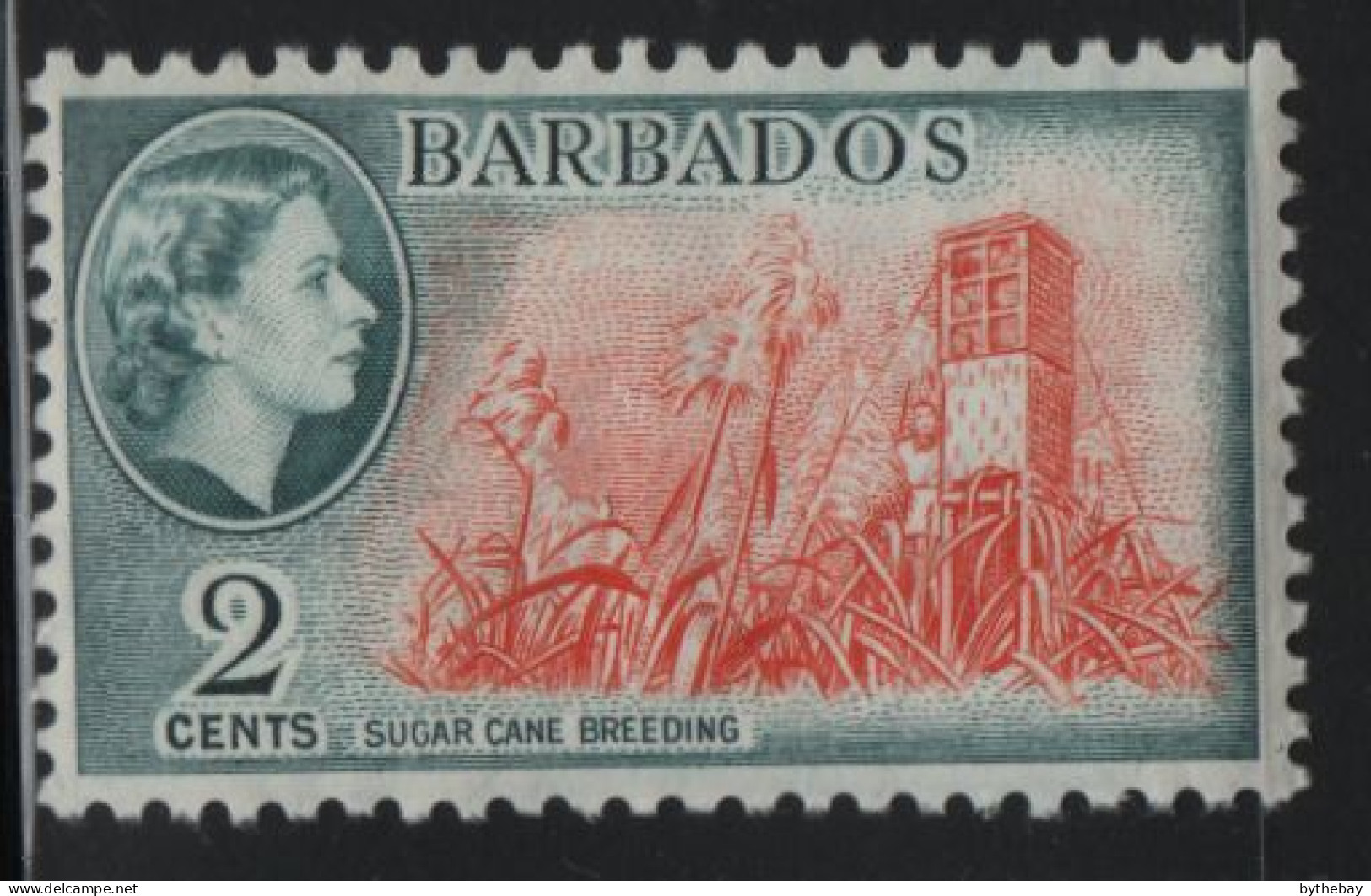 Barbados 1953-57 MH Sc 236 2c Sugar Cane Breeding, QEII - Barbados (...-1966)