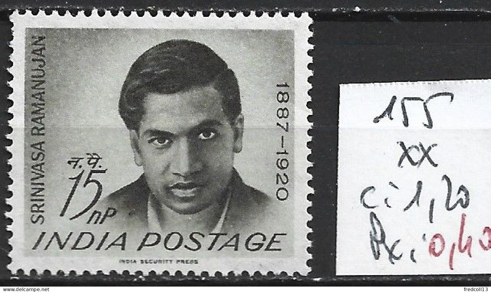 INDE 155 ** Côte 1.20 € - Unused Stamps