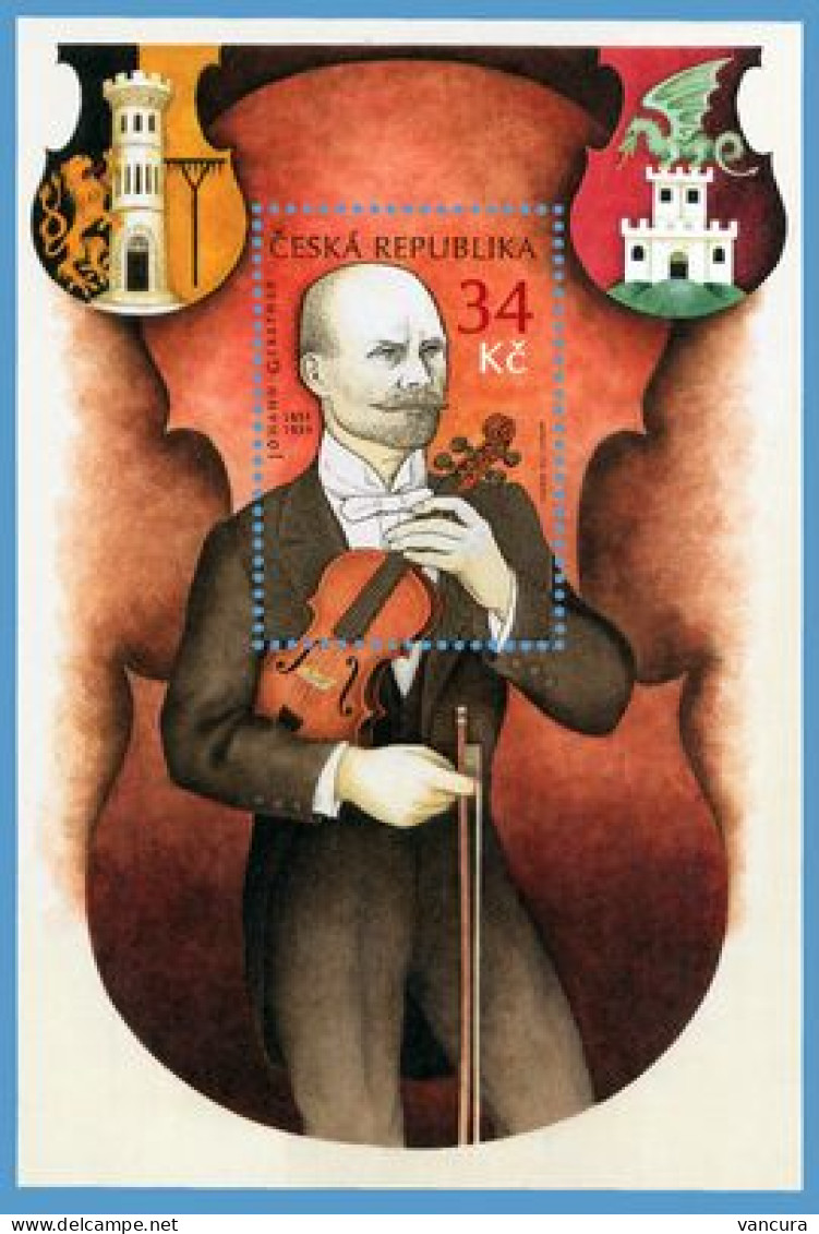 ** A 682 Czech Republic Jan Gerstner - Joint Issue With Slovenia Violin 2011 - Emissions Communes